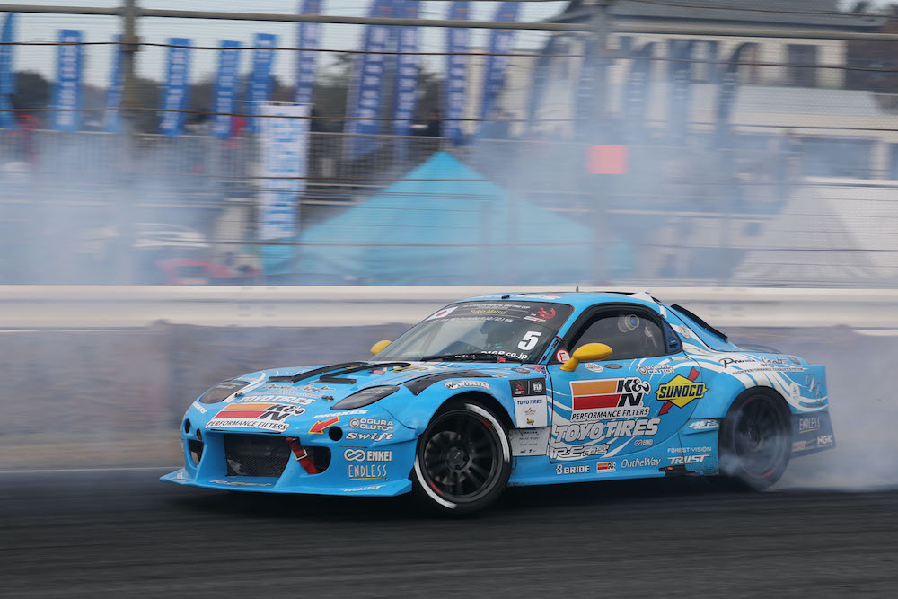 Re Amemiya Rx 7 Matsui Grabs 4th At Fia Drift Tsukuba Mzracing